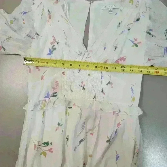 City Vibe Short Sleeve Dress Size 5 Abstract Print - Picture 7 of 16